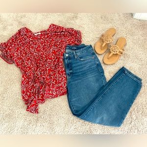 Red Short sleeve top